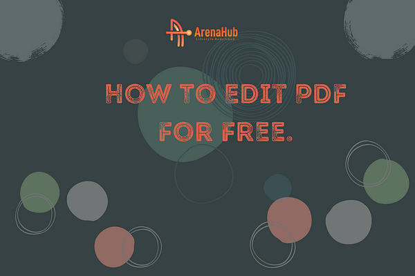 How To Edit PDF For Free